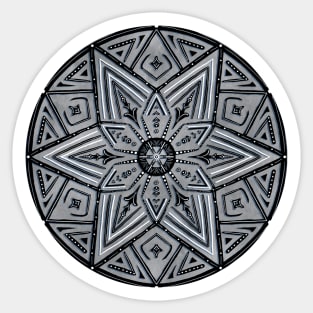 Circling The Stars Charcoal Geometric Sticker